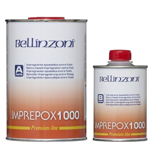 Bellinzoni Epoxidharz, transparent, extra flüssig, Imprepox, 1 250 kg, Zweikomponenten-Duroplast von Ladecormarmi