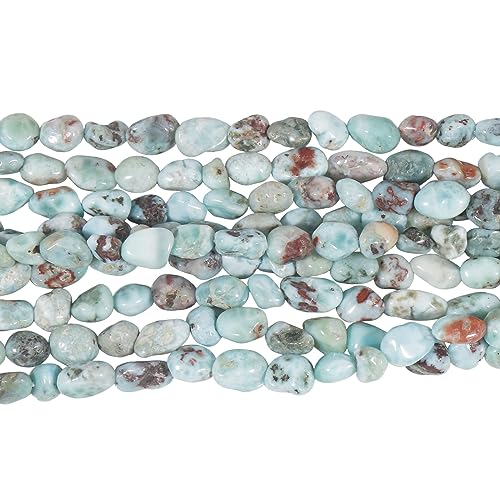Ladeukoi 32" Tumbled Edelstein Chip lose Perlen für die Schmuckherstellung, 6-10mm polierte Kristall gebohrte Perle Handwerk unregelmäßig geformt, Larimar Ladeukoi 32" Tumbled Edelstein Chip lose Perlen für die Schmuckherstellung, 6-10mm polierte Kristall gebohrte Perle Handwerk unregelmäßig geformt, Larimar von Ladeukoi