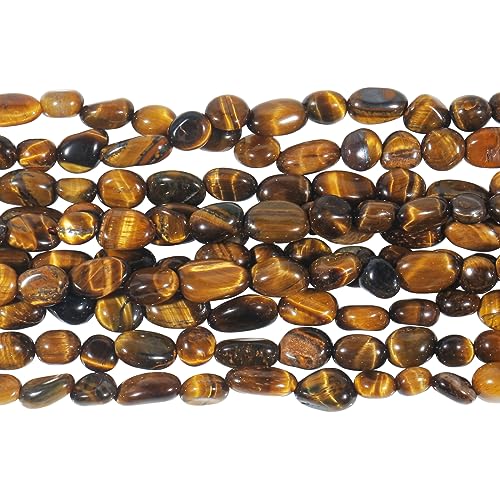 Ladeukoi 32" Tumbled Edelstein Chip lose Perlen für die Schmuckherstellung, 6-10mm polierte Kristall gebohrte Perle Handwerk unregelmäßig geformt, Tigerauge Ladeukoi 32" Tumbled Edelstein Chip lose Perlen für die Schmuckherstellung, 6-10mm polierte Kristall gebohrte Perle Handwerk unregelmäßig geformt, Tigerauge von Ladeukoi
