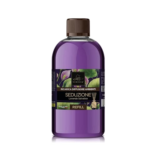 Raumduft Nachfüller – 500 ml - Duftöl für Zuhause – Nachfüllflasche mit Stäbchen – Lavendel Duft – Langahalted Aroma - Lady Venezia- Made in Italy Raumduft Nachfüller – 500 ml - Duftöl für Zuhause – Nachfüllflasche mit Stäbchen – Lavendel Duft – Langahalted Aroma - Lady Venezia- Made in Italy von Lady Venezia