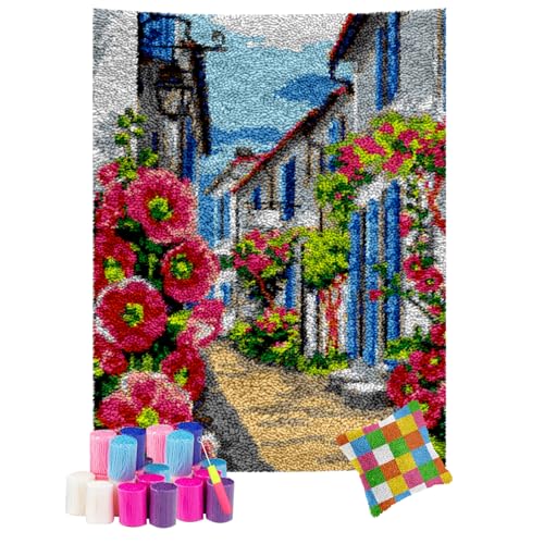 Laegnfho Knüpfset Knüpfkissen Zum Selber Knüpfen Knüpfteppich Für Erwachsene 61 x 87 cm + 43 x 43 cm Laegnfho Knüpfset Knüpfkissen Zum Selber Knüpfen Knüpfteppich Für Erwachsene 61 x 87 cm + 43 x 43 cm von Laegnfho