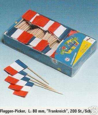 Party-Picker Frankreich 200 Stück Party-Picker Frankreich 200 Stück von TIB