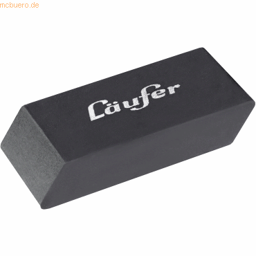 10 x Läufer Radierer Noir in Geschenkverpackung 55x30x11mm schwarz von Läufer