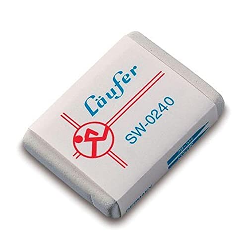 Läufer 00240 SW 0240 Radierer, sehr weicher Radiergummi aus Kautschuk, weiß Läufer 00240 SW 0240 Radierer, sehr weicher Radiergummi aus Kautschuk, weiß von Läufer