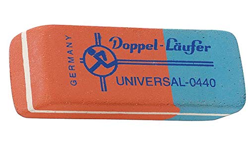 Läufer 00420 Doppel-Läufer Universal 0420 Radierer, Radiergummi aus Kautschuk, der rot-blaue Klassiker, abgeschrägte Radierflächen Läufer 00420 Doppel-Läufer Universal 0420 Radierer, Radiergummi aus Kautschuk, der rot-blaue Klassiker, abgeschrägte Radierflächen von Läufer