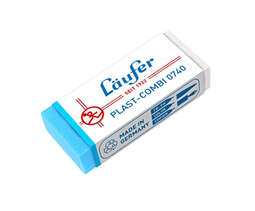 Läufer 00740 Plast-Combi 0740 Radierer, Radiergummi für Bleistifte, Farbstifte, Tinten und Tuschen, transparent-blau Läufer 00740 Plast-Combi 0740 Radierer, Radiergummi für Bleistifte, Farbstifte, Tinten und Tuschen, transparent-blau von Läufer