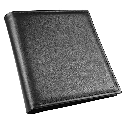 Läufer 34366 Modena Ringbuch, 4 Ringe, fein genarbtes Rindsleder, schwarz, Handgefertigt aus Echtleder in Deutschland, Ringbuch A4 aus Leder Läufer 34366 Modena Ringbuch, 4 Ringe, fein genarbtes Rindsleder, schwarz, Handgefertigt aus Echtleder in Deutschland, Ringbuch A4 aus Leder von Läufer
