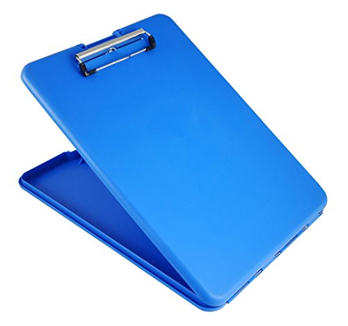 Läufer 55804 SlimMate Portable Desktop Klemmbrett mit Innenfach, für DIN A4 besonders flach, abgerundete Ecken, oben öffnend, Kunststoff, blau Läufer 55804 SlimMate Portable Desktop Klemmbrett mit Innenfach, für DIN A4 besonders flach, abgerundete Ecken, oben öffnend, Kunststoff, blau von Läufer