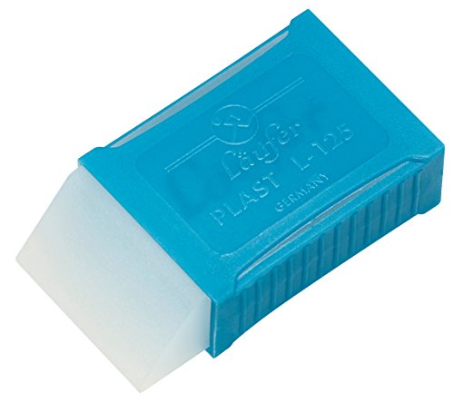 Läufer 69392 Plast L-125 Radierer mit Haltemanschette aus Kunststoff, Radiergummi aus Kunststoff, abgeschrägt transluzent Läufer 69392 Plast L-125 Radierer mit Haltemanschette aus Kunststoff, Radiergummi aus Kunststoff, abgeschrägt transluzent von Läufer