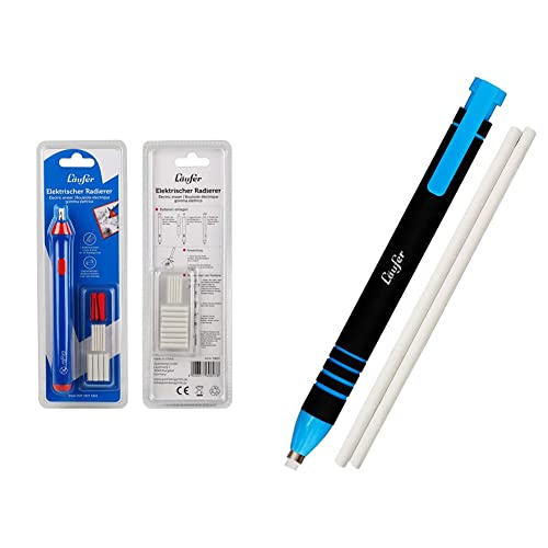 Läufer 69607 Elektrischer Radiergummi, inkl. 23 Radierer & 69545 Radierstift blau, inkl. 2 Ersatzradierer, nachfüllbarer Radiergummi, sehr präzise, Blisterkarte enthält 1 Radierstift&2 Ersatzradierer Läufer 69607 Elektrischer Radiergummi, inkl. 23 Radierer & 69545 Radierstift blau, inkl. 2 Ersatzradierer, nachfüllbarer Radiergummi, sehr präzise, Blisterkarte enthält 1 Radierstift&2 Ersatzradierer von Läufer