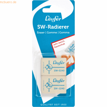 12 x Läufer Radiergummi SW 240 Radierer 40x28x7,5mm VE=2 Stück 12 x Läufer Radiergummi SW 240 Radierer 40x28x7,5mm VE=2 Stück von Läufer