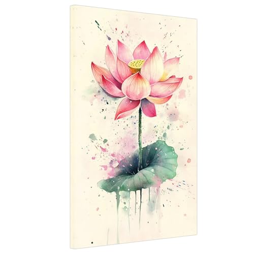 Diamond Painting Erwachsene Karikatur Diamond Painting Lotus Basteln Erwachsene Diamant Bilder Geschenke Set，DIY 5D Diamant Stickerei Kreuzstich Malerei Set Wand Arts Heimdekoration 60x120cm Xy-1156 von Laewaele