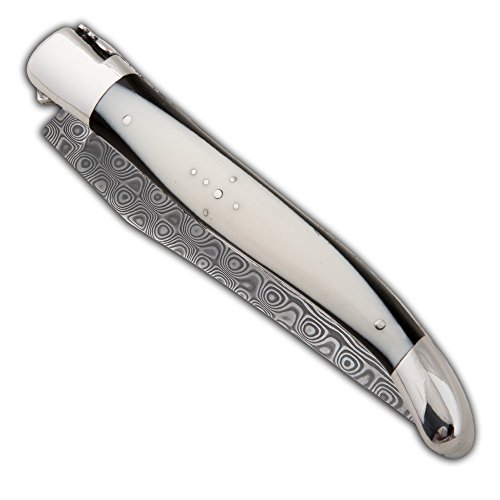 Laguiole Messer mit 2-Komponenten-Griff und Klinge aus Damaststahl von Laguiole Actiforge