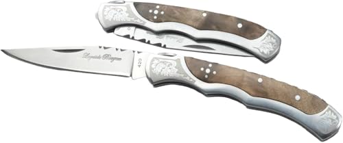 Laguiole Designer Messer Taschenmesser Klappmesser aus rostfreien Edelstahl - Wurzelholz Beschalung Laguiole Designer Messer Taschenmesser Klappmesser aus rostfreien Edelstahl - Wurzelholz Beschalung von Laguiole Bougna