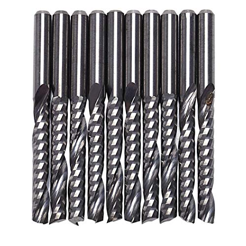 Lahdrhab 10 Stücke Cnc Fräser 3,175X22 Mm Einzelne Flöte Spiral Carbid Cnc Fräser Fräser Lahdrhab 10 Stücke Cnc Fräser 3,175X22 Mm Einzelne Flöte Spiral Carbid Cnc Fräser Fräser von Lahdrhab