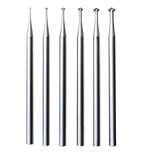 Lahdrhab 6-Teiliges 90°-Fräser-Set - 3/32-Schaft, Schmuckherstellungsfräser für Lapidarium 008-023 Lahdrhab 6-Teiliges 90°-Fräser-Set - 3/32-Schaft, Schmuckherstellungsfräser für Lapidarium 008-023 von Lahdrhab