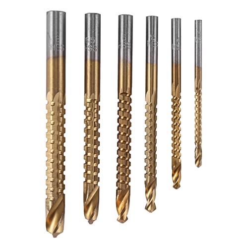 Lahdrhab 6 tlg HSS Fraesbohrer Satz Holzbohrer Fraeser Bohrer Set fuer Metall K075 Lahdrhab 6 tlg HSS Fraesbohrer Satz Holzbohrer Fraeser Bohrer Set fuer Metall K075 von Lahdrhab