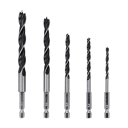 Lahdrhab HSS 1/4 Sechskantschaft Point Spiralbohrer Set Quick Change 5Pcs 4-10Mm für Werkzeuge Lahdrhab HSS 1/4 Sechskantschaft Point Spiralbohrer Set Quick Change 5Pcs 4-10Mm für Werkzeuge von Lahdrhab
