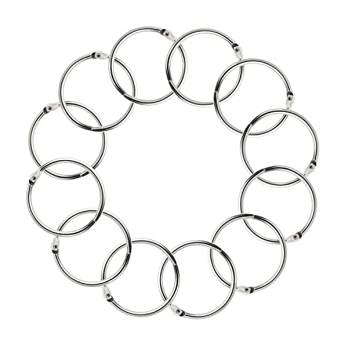 Bücher Ringe,50pcs Buch Ring Loseblatt Verbinder Ringe Karteikarten Ring Schlüsselringe Binderinge Buchbinderinge Binder Ringe Heftstreifen buchring Metallring,für Album Document Scrapbook(31mm) von Lahviuu