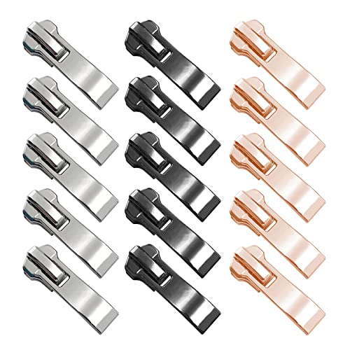 Ersatz Reißverschluss, 15 pcs Ersatz Metall Zipper Reisverschlussreparaturset Zipper Reißverschluss Reparatur Set, für Rucksack Kleidung Gepäck Koffer DIY Kunsthandwerk(für Metall) von Lahviuu