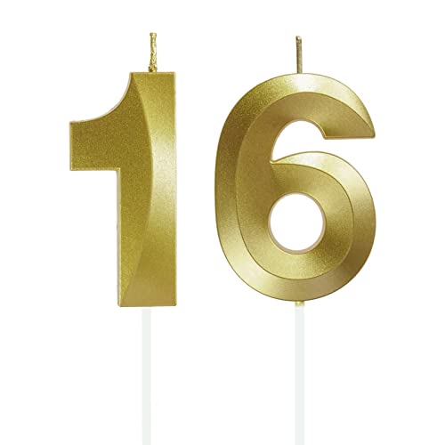 Lahviuu Geburtstag Zahlen Kerzen,16 Geburtstag Zahl Kerzen Gold Geburtstagskerzen Cake Topper Geburtstag Kuchendeko Kuchen Dekoration,für Hochzeit Party Hochzeit Jahrestag Feier Lieferungen Lahviuu Geburtstag Zahlen Kerzen,16 Geburtstag Zahl Kerzen Gold Geburtstagskerzen Cake Topper Geburtstag Kuchendeko Kuchen Dekoration,für Hochzeit Party Hochzeit Jahrestag Feier Lieferungen von Lahviuu