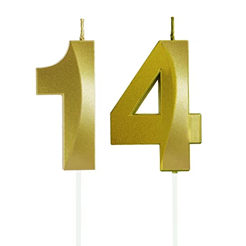 Lahviuu Geburtstag Zahlen Kerzen,14 Geburtstag Zahl Kerzen Gold Geburtstagskerzen Cake Topper Geburtstag Kuchendeko Kuchen Dekoration,für Hochzeit Party Hochzeit Jahrestag Feier Lieferungen Lahviuu Geburtstag Zahlen Kerzen,14 Geburtstag Zahl Kerzen Gold Geburtstagskerzen Cake Topper Geburtstag Kuchendeko Kuchen Dekoration,für Hochzeit Party Hochzeit Jahrestag Feier Lieferungen von Lahviuu