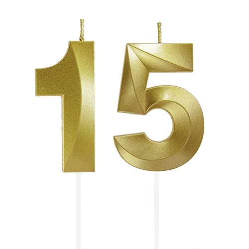 Lahviuu Geburtstag Zahlen Kerzen,15 Geburtstag Zahl Kerzen Gold Geburtstagskerzen Cake Topper Geburtstag Kuchendeko Kuchen Dekoration,für Hochzeit Party Hochzeit Jahrestag Feier Lieferungen Lahviuu Geburtstag Zahlen Kerzen,15 Geburtstag Zahl Kerzen Gold Geburtstagskerzen Cake Topper Geburtstag Kuchendeko Kuchen Dekoration,für Hochzeit Party Hochzeit Jahrestag Feier Lieferungen von Lahviuu