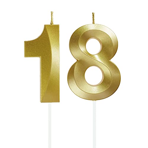 Lahviuu Geburtstag Zahlen Kerzen,18 Geburtstag Zahl Kerzen Gold Geburtstagskerzen Cake Topper Geburtstag Kuchendeko Kuchen Dekoration,für Hochzeit Party Hochzeit Jahrestag Feier Lieferungen Lahviuu Geburtstag Zahlen Kerzen,18 Geburtstag Zahl Kerzen Gold Geburtstagskerzen Cake Topper Geburtstag Kuchendeko Kuchen Dekoration,für Hochzeit Party Hochzeit Jahrestag Feier Lieferungen von Lahviuu