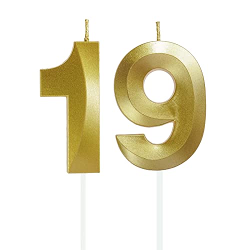 Lahviuu Geburtstag Zahlen Kerzen,19 Geburtstag Zahl Kerzen Gold Geburtstagskerzen Cake Topper Geburtstag Kuchendeko Kuchen Dekoration,für Hochzeit Party Hochzeit Jahrestag Feier Lieferungen Lahviuu Geburtstag Zahlen Kerzen,19 Geburtstag Zahl Kerzen Gold Geburtstagskerzen Cake Topper Geburtstag Kuchendeko Kuchen Dekoration,für Hochzeit Party Hochzeit Jahrestag Feier Lieferungen von Lahviuu