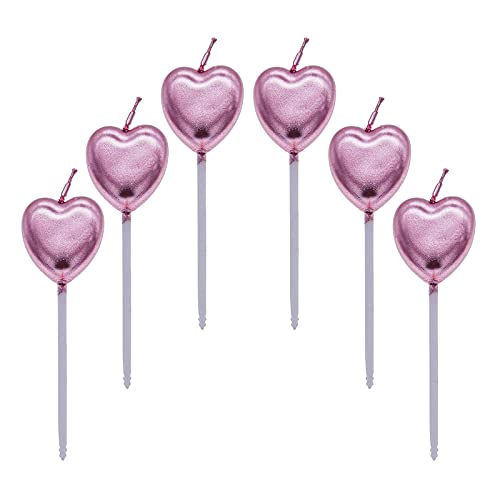 Herz Geburtstagskerzen,6 Pcs Cake Topper Dekorationen Ggeburtstag Kerzen Metallisch Kuchen Kerzen für Kinder Geburtstag Hochzeit Party Jahrestag Valentinstag Festival,Roségold Herz Geburtstagskerzen,6 Pcs Cake Topper Dekorationen Ggeburtstag Kerzen Metallisch Kuchen Kerzen für Kinder Geburtstag Hochzeit Party Jahrestag Valentinstag Festival,Roségold von Lahviuu