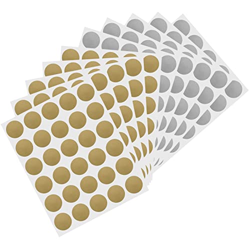 Rubbelaufkleber 300 Pcs Rubbel Etiketten Rubbellos Aufkleber Scratch Off-Etikette Rubbelstickers Rubbelkarten für Hochzeit Geburtstag Einklebebuch Postkarte Überraschungsgeschenk Gold Silber von Lahviuu