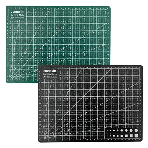 Schneidematte A4,2 pcs Cutting Board Unterlage Schreibtisch Selbstheilende Schneidunterlage Bastelunterlage Schnittfest Self Healing Sewing Mat Bastelmatte Schreibtischunterlage von Lahviuu