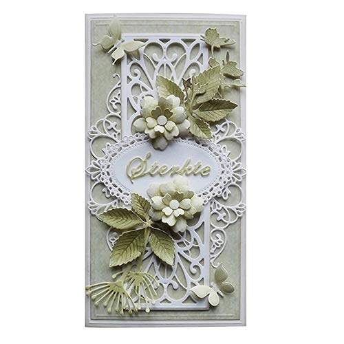 Lai-LYQ Stanzmaschine Stanzschablone, Rechteck Metall Stanzformen Scrapbooking DIY Prägeschablonen Karten Dekor Silver Lai-LYQ Stanzmaschine Stanzschablone, Rechteck Metall Stanzformen Scrapbooking DIY Prägeschablonen Karten Dekor Silver von Lai-LYQ