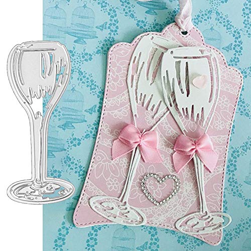 Lai-LYQ Stanzmaschine Stanzschablone, Weinglas Rahmen Metall Stanzformen Scrapbooking Prägeschablonen DIY Kunst Dekor Lai-LYQ Stanzmaschine Stanzschablone, Weinglas Rahmen Metall Stanzformen Scrapbooking Prägeschablonen DIY Kunst Dekor von Lai-LYQ