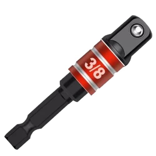 1 Stück Bohrer Sockel Adapter Schlagschrauber Mit Sechskantschaft Verlängerungsstange 1/4 3/8 1/2 Taladro Bohrmaschine Mit Werkzeugsatz(Balck 3-8) von LaiYN