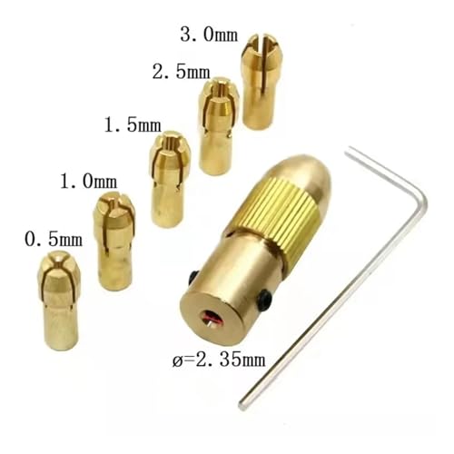 Bohrfutteradapter, 7-teilig/Set, 0,5–3 Mm (innen 2 Mm), Kleine Spannzange For Elektrische Bohrer, Mikro-Drehfutter, Werkzeugsatz For Die Holzbearbeitung(7pcs 2.0mm) von LaiYN