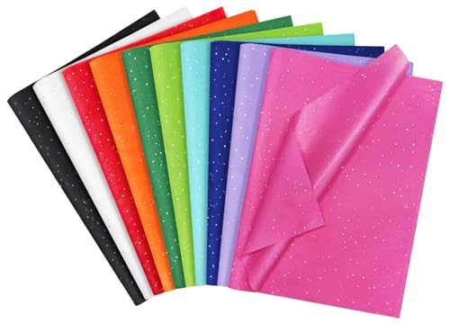 120 Blatt farbiges Seidenpapier, 35,6 x 50,8 cm, Glitzer-Kunst-Seidenpapier für Geschenktüten, mehrfarbiges Geschenkpapier, Großpackung für Hochzeiten, Geburtstage, Partys, Bastelarbeiten, Dekoration 120 Blatt farbiges Seidenpapier, 35,6 x 50,8 cm, Glitzer-Kunst-Seidenpapier für Geschenktüten, mehrfarbiges Geschenkpapier, Großpackung für Hochzeiten, Geburtstage, Partys, Bastelarbeiten, Dekoration von Laidans