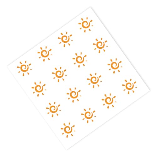 10 Blätter Sonne Erkennungsaufkleber Patches Sonnenschutzmittelerinnerung Erkennungsflecken Sonnenschutzmittel Erinnerung von Laikoutd