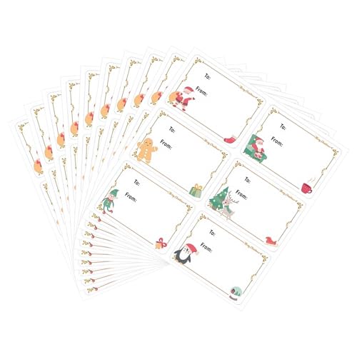 10 Stück Tagging Aufkleber zu und von Weihnachten Aufkleber Selbstklebende Etiketten zum Verpacken von Geschenken 10 Stück Tagging Aufkleber zu und von Weihnachten Aufkleber Selbstklebende Etiketten zum Verpacken von Geschenken von Laikoutd