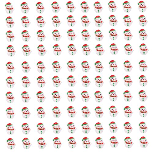 100pcs Weihnachten Schneemann Perlen Für Kunsthandwerksurlaub Dekoration Clear Acryl 16x20mm Für Armbänder Schmuck Herstellung Von Acryl von Laikoutd