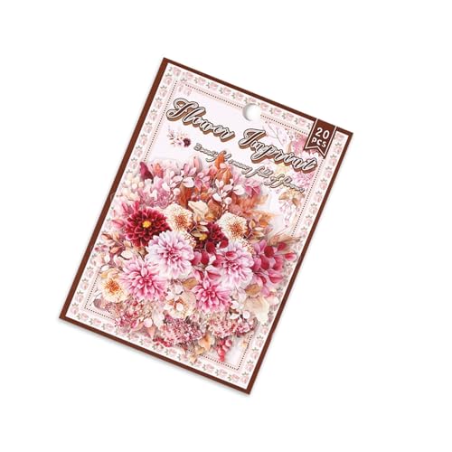 20pcs Blumenblatt Aufkleber Ästhetischer Aufkleber Für Wasserflaschen Laptop Scrapbooking Fotoalbum Telefon Fall Gitarrengepäck Kreative Journalzubehör von Laikoutd