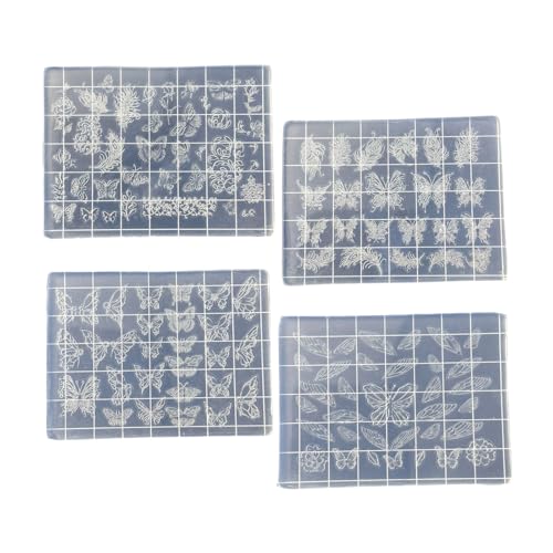 4pcs Silikon Schmetterlingsformen Dekorative Schablonen Für Maniküreverstärkung Und Designkreationen Professionelles Nageldesign Silikonwerkzeug von Laikoutd