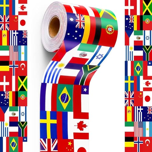 59ft Long Border Aufkleber 75 Mm Breit Border Trim Aufkleber Für Schulparty Klassenzimmer Chalkboard Whiteboard Decoration Bulletin Board Borders von Laikoutd