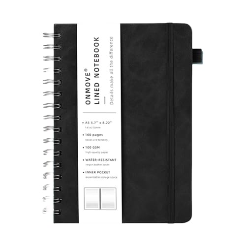 A 5 Journal Notebook Spiralen Notizbuch mit Gummiband Schreibwaren Notizbuch Business Notizblöcke Reise-Notizbuch von Laikoutd
