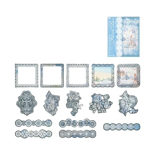 Blumen Aufkleber Lace Series Journal Dekorative Handwerk Für Sammelalbum Tagebuch Dekoration Scrapbook Schöne Series Journal Für Handwerksprojekte von Laikoutd