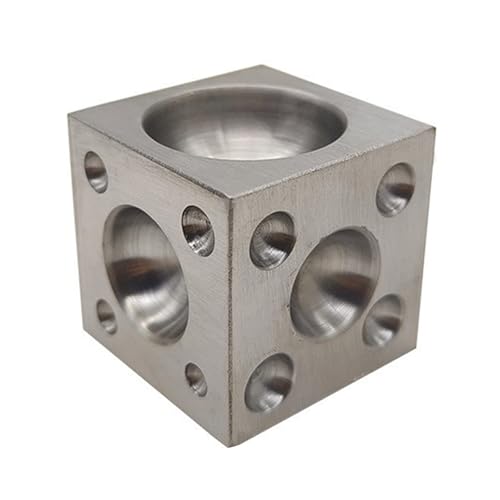 EffektivesCarbon Steel Dapping Werkzeuggenauigkeit Daping Block Funktionaler Quadratkohlenstoffstahlblock Für Metallforming Juweliere Daping Set von Laikoutd
