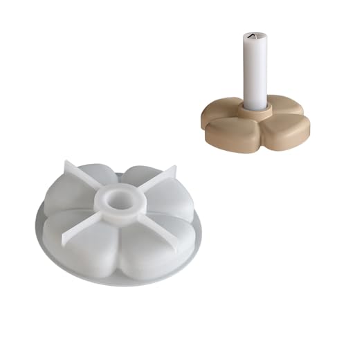 Einzigartige Kerzenhalter Formen Basteln Formenblumenform Kerzenbasisform Silikon Textur Für Handwerk Von Kerzenstichen von Laikoutd
