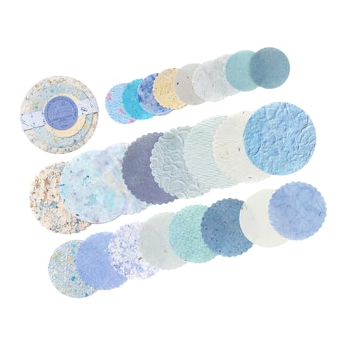 Elegante Papierscheiben Papierdekoration Basteln Für Gemischte Kunstjournalseiten Soft Retro Styling Retro Scrapbook Aufkleber von Laikoutd