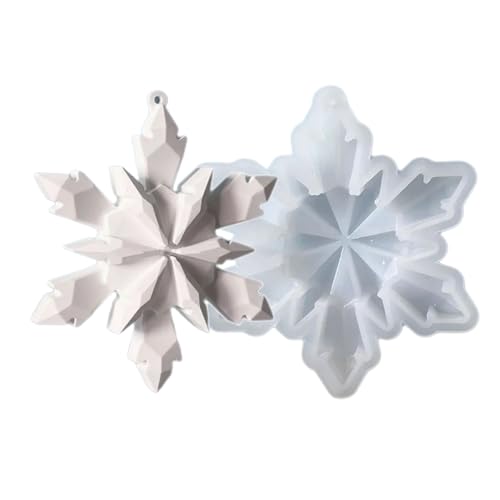 Festival Schneeflocken Silikonformen Für Weihnachtsdekorationen Backen Und Handwerk Handgefertigtes Saisonales Ornament Schimmel Weihnachten Schneeflockenform Silikon von Laikoutd