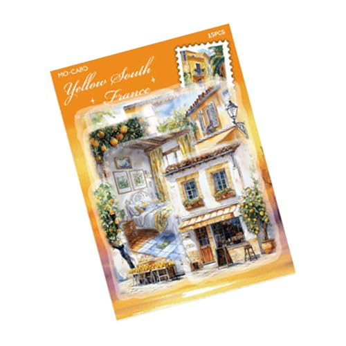 Flower Town Decorative Sticker Journal Stickers Art Supplies Street Walk Serie Für Kreative Dekorationskalzablumen Street Walk Serie Retro von Laikoutd